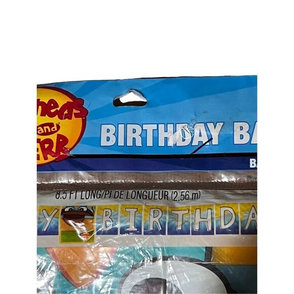 New Hallmark Disney’s Phineas & Ferb Birthday Banner - Picture 4 of 8